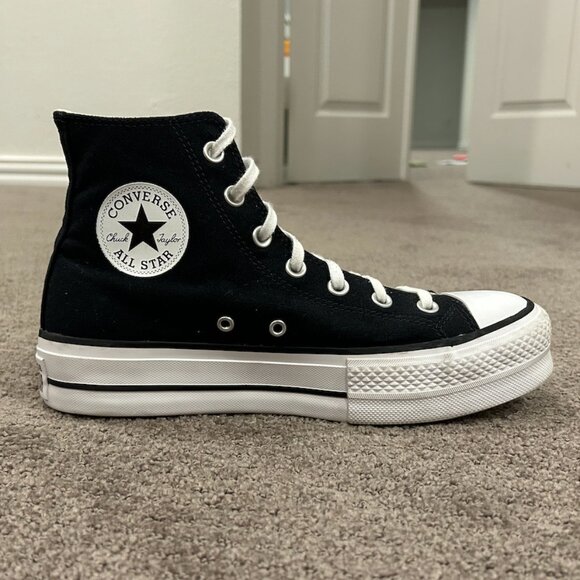 Converse Shoes - Chuck Taylor All Star Lift Platform Canvas Women's Shoe - Black
